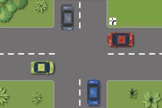 Test autoškoly, který rozdělil Česko: V jakém pořadí projedou auta křižovatkou? Kdo odpoví špatně, měl by vrátit řidičák